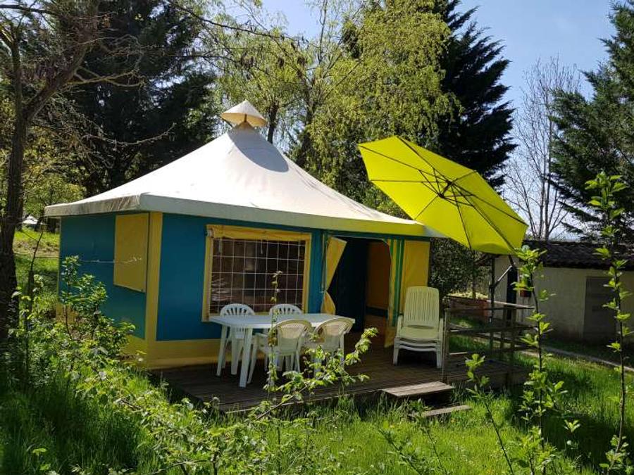 Bungalow toilé 5 personnes - Bungalow Toilé Prunier Standard 25m² (sans sanitaires) - 2 chambres + Terrasse non couverte 10m² 5 pers. 0