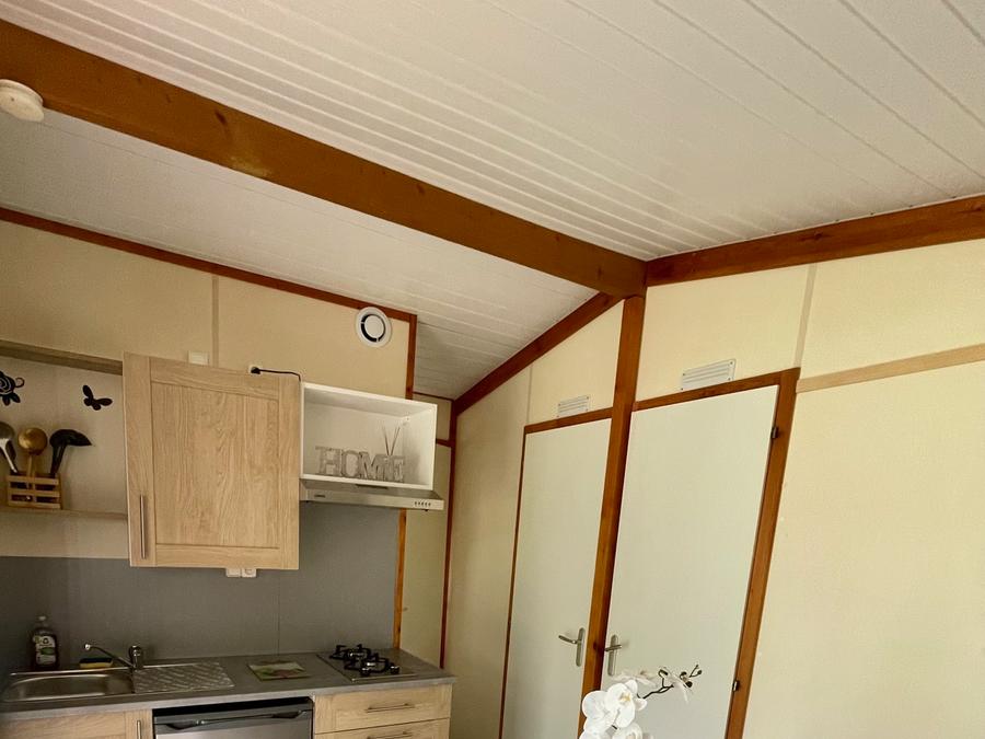 Chalet 4 personnes - Chalet Peuplier Standard 26m² - 2 chambres + Terrasse couverte 10m² + Clim + TV 4 pers. 3