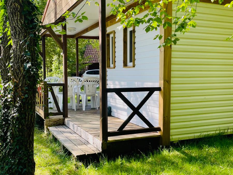 Chalet 5 personnes - Chalet Châtaigner Standard 23m² - 2 chambres + Terrasse couverte 8m² 5 pers. 1