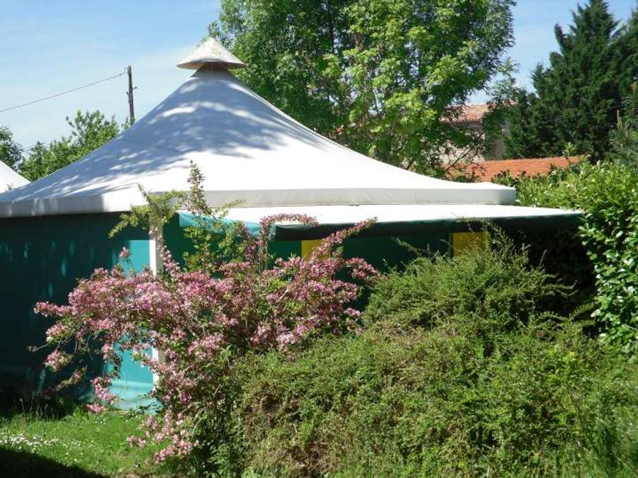 Bungalow toilé 5 personnes - Bungalow Toilé Cerisier Standard 25m² - 2 chambres + Terrasse couverte 10m² 5 pers. 2