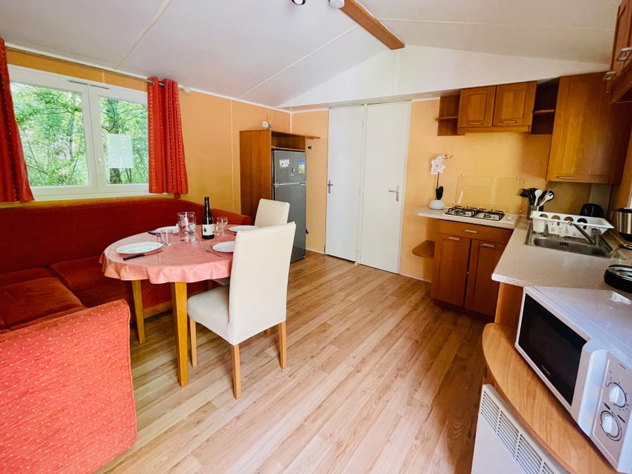 Mobilhome 4 personnes - Mobilhome Chêne Confort 30m² - 2 chambres + Terrasse couverte 14m² 4 pers. 4
