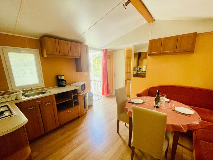 Mobilhome 4 personnes - Mobilhome Chêne Confort 30m² - 2 chambres + Terrasse couverte 14m² 4 pers. 3