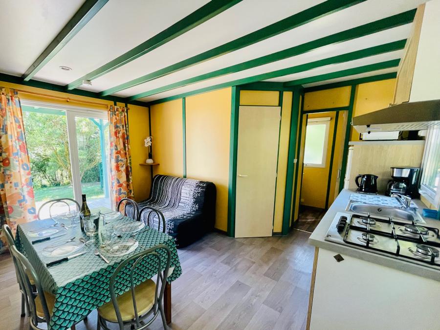Chalet 6 personnes - Chalet Epicea Confort 32m² - 3 chambres - Terrasse couverte 15m² 6 pers. 3