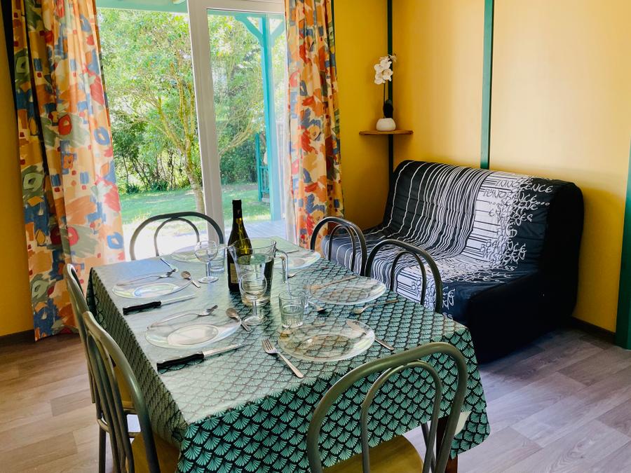 Chalet 6 personnes - Chalet Epicea Confort 32m² - 3 chambres - Terrasse couverte 15m² 6 pers. 5