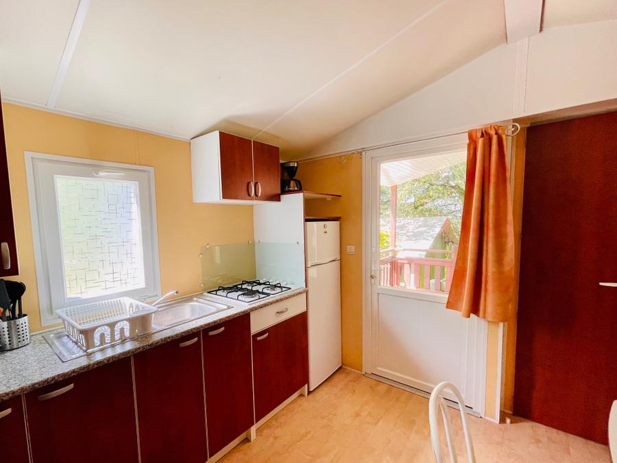 Mobilhome 4 personnes - Frêne Confort 23m² - 2 chambres + Terrasse couverte 4m² 4 pers. 5