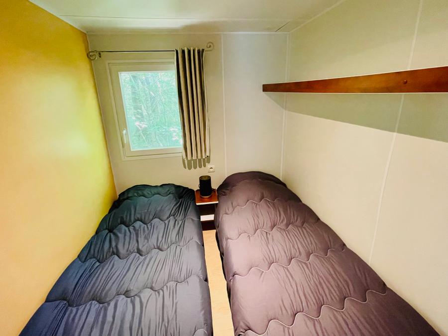 Mobilhome 4 personnes - Frêne Confort 23m² - 2 chambres + Terrasse couverte 4m² 4 pers. 8