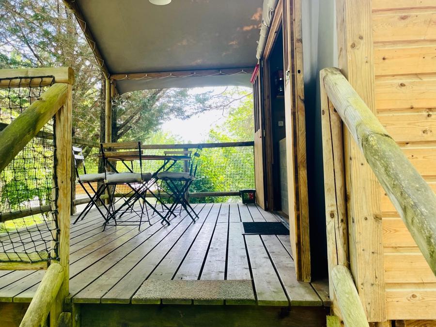 Lodge 5 personnes - Lodge Erable Confort 25m² - 2 chambres + Terrasse couverte 12m² 5 pers. 1