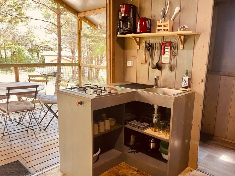 Lodge 5 personnes - Lodge Erable Confort 25m² - 2 chambres + Terrasse couverte 12m² 5 pers. 3