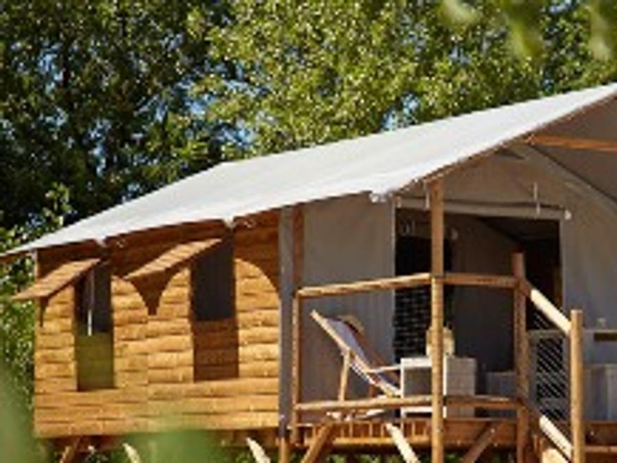 Tente en toile et en bois 4 personnes - CABANE LODGE sans sanitaires 6