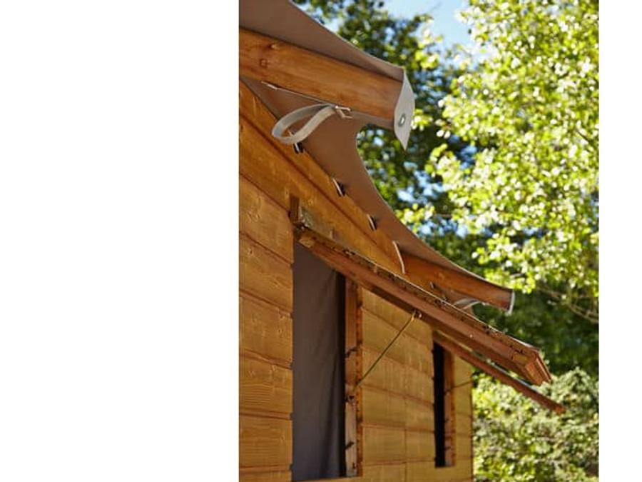 Tente en toile et en bois 4 personnes - CABANE LODGE sans sanitaires 2