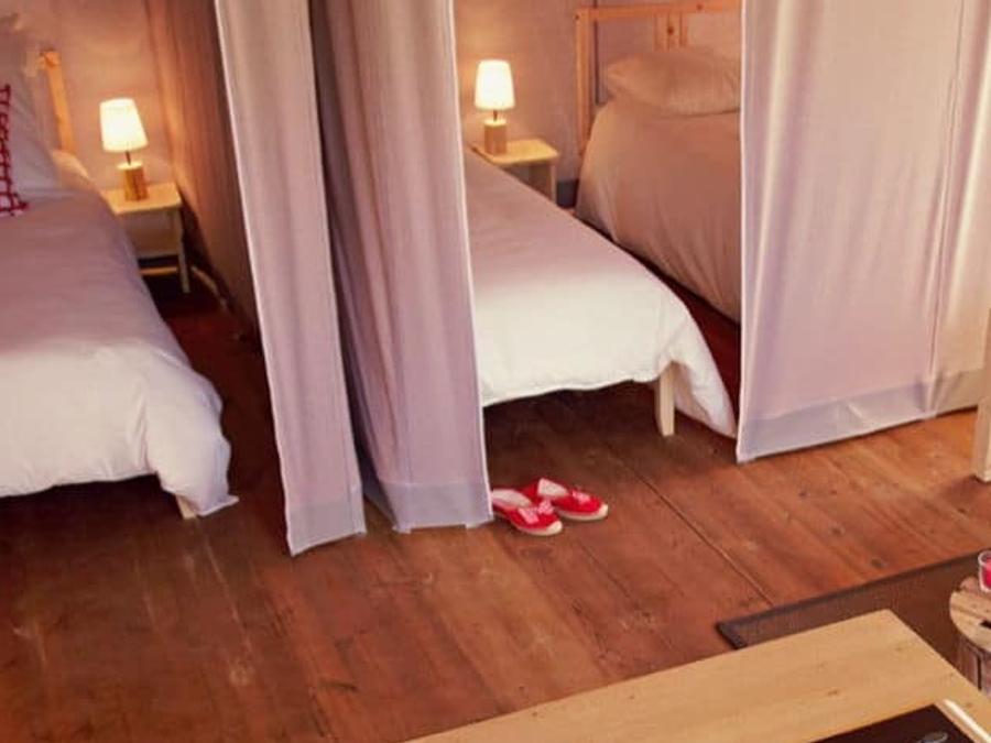 Tente en toile et en bois 4 personnes - CABANE LODGE sans sanitaires 4