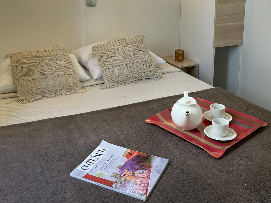 Mobilhome 4 personnes - Tamaris Climatisation avec terrasse 2 chambres 4