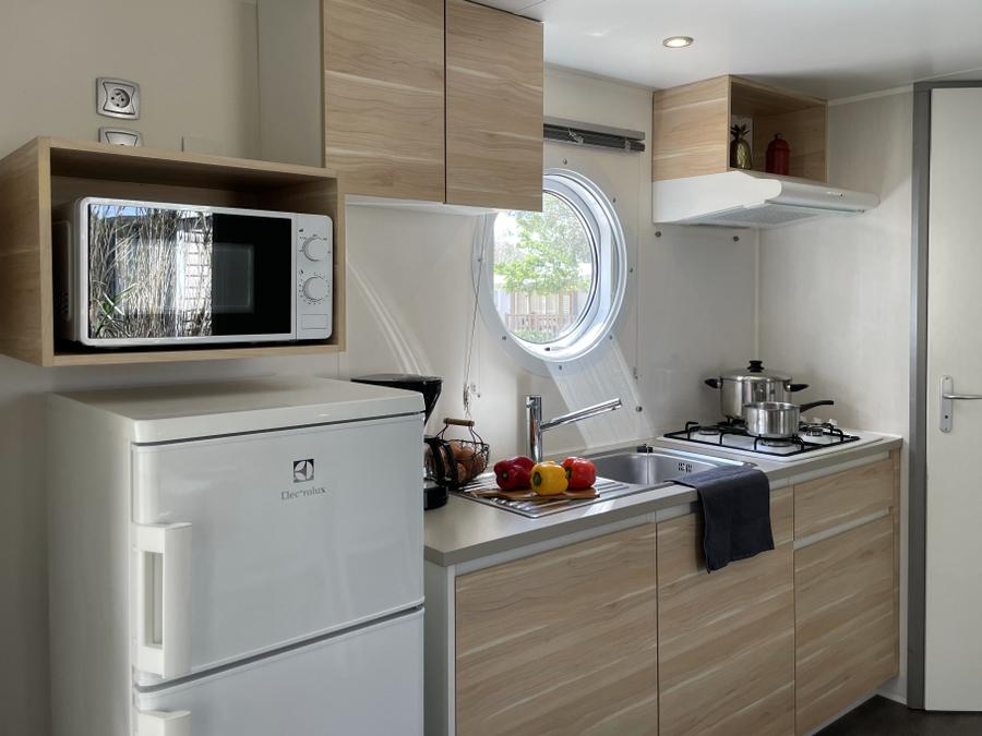 Mobilhome 4 personnes - Tamaris Climatisation avec terrasse 2 chambres 2