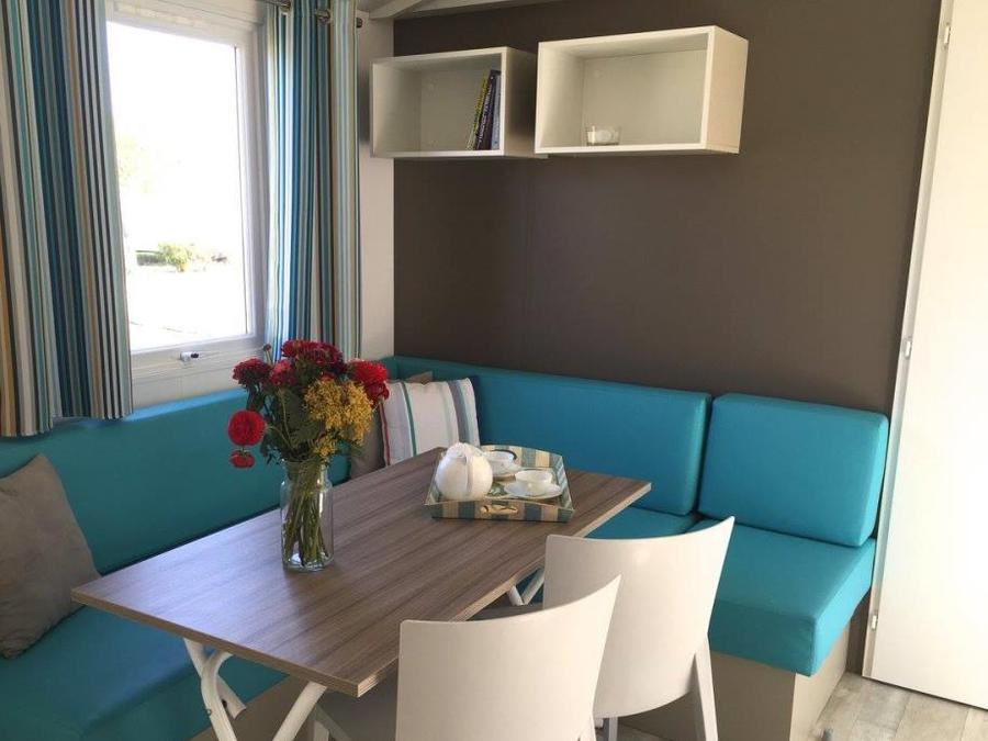 Mobilhome 6 personnes - Camélia Confort Climatisation avec terrasse 3 chambres 3