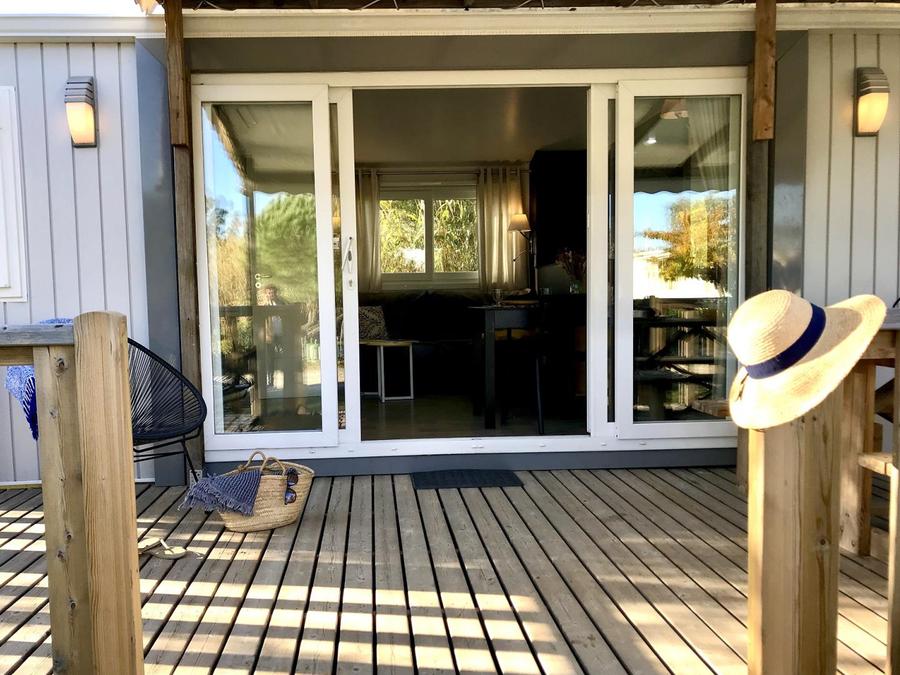 Mobilhome 6 personnes - Mobil Home Laurier Grand Confort Climatisation avec terrasse 3 chambres 9