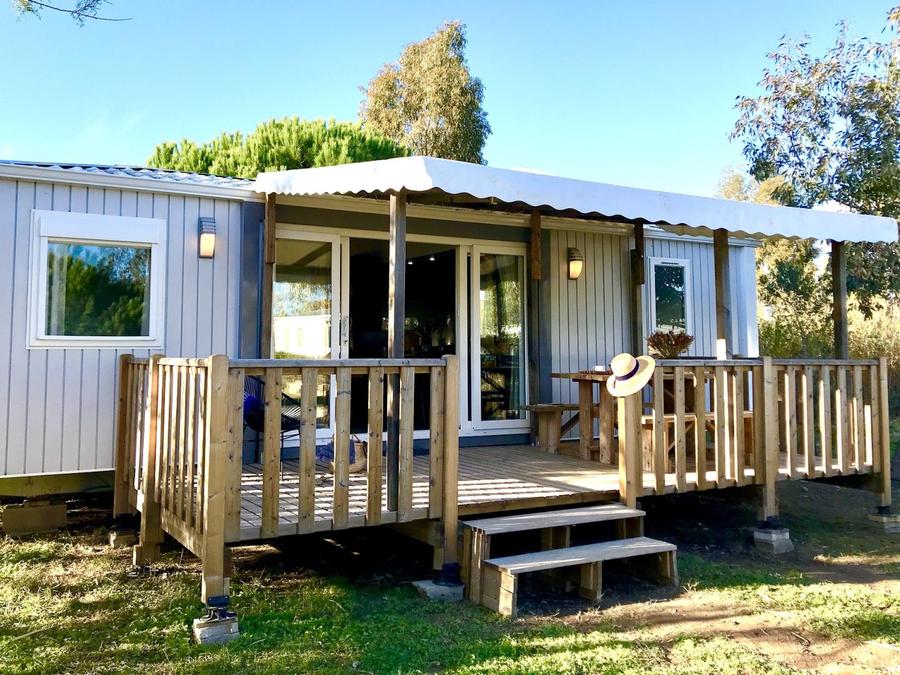 Mobilhome 6 personnes - Mobil Home Laurier Grand Confort Climatisation avec terrasse 3 chambres 8