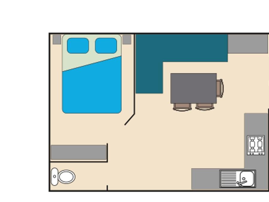 Mobilhome 4 personnes - CLASSIC ECO + LOUISIANE Non Climatisé 11