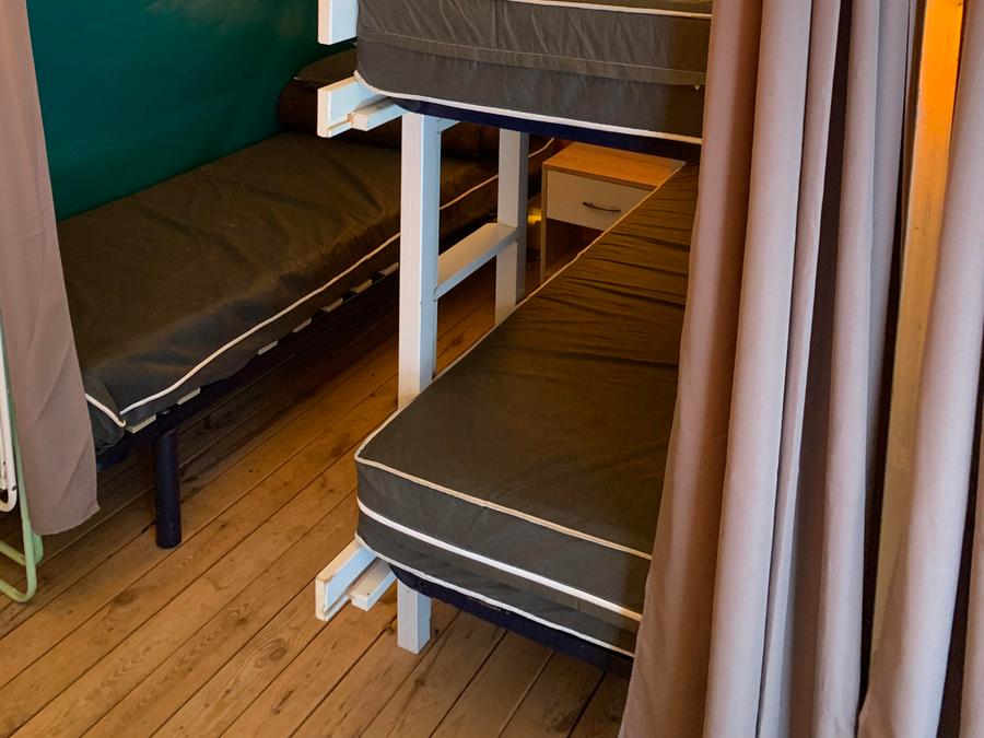 Tente en toile et en bois 5 personnes - LODGE TOILE BOIS sans sanitaires 6