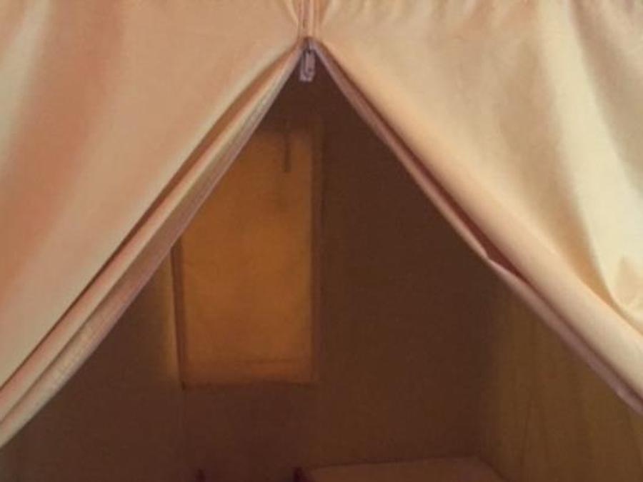 Tente en toile et en bois 4 personnes - LODGE TOILE BOIS sans sanitaires 3