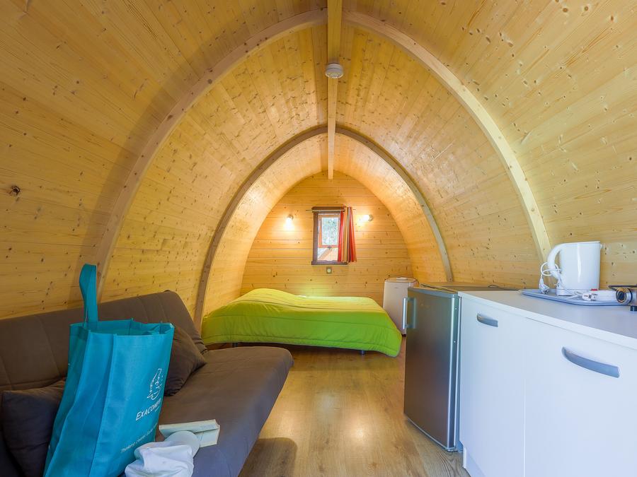 Chalet 2 personnes - Chalet Insolite 19m² (1ch - 2 pers) - sans sanitaire + Clim (M/D) 4
