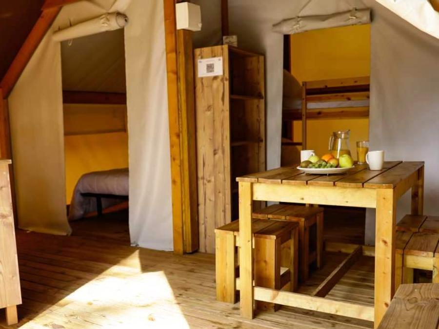Tente en toile et en bois 4 personnes - TENTE LODGE - Les Yuccas | 4 pers. 2 ch. 7