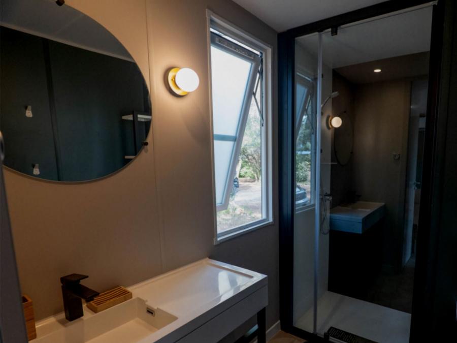 Mobilhome 5 personnes - NEW 2023 ! Cottage MAGNOLIA + jacuzzi 32m² (2 chambres) 8