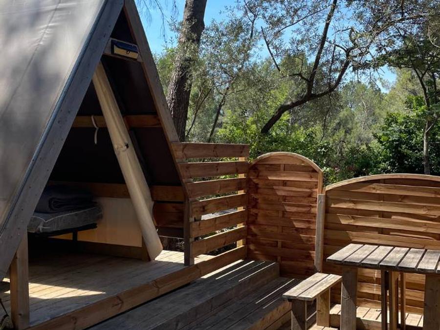 Mobilhome 10 personnes - NEW 2024 Cottage Côté Jardin Jacuzzi (6/8P) PRESTIGE 3CH. 2SDB + TIPI 2 couchages 7