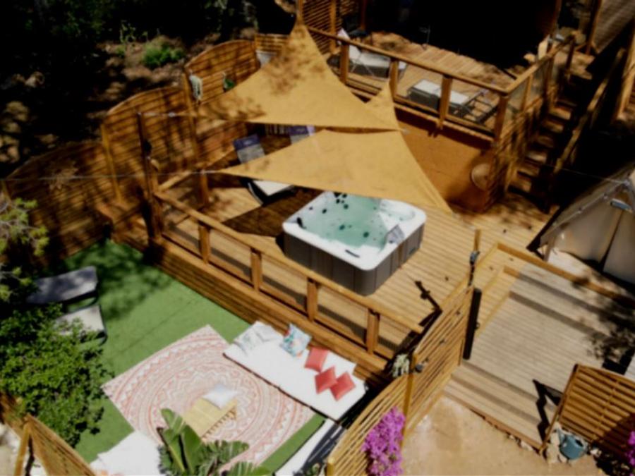 Mobilhome 10 personnes - NEW 2024 Cottage Côté Jardin Jacuzzi (6/8P) PRESTIGE 3CH. 2SDB + TIPI 2 couchages 18