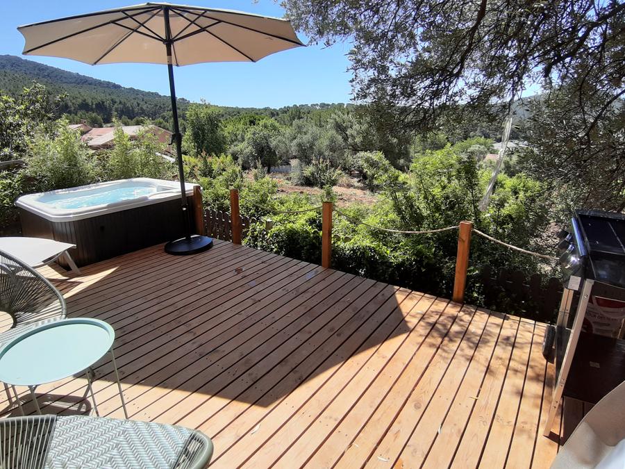 Mobilhome 2 personnes - Cottage JASMIN + jacuzzi 21m² (1 chambre) 11