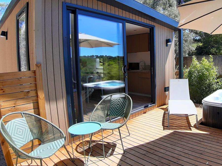 Mobilhome 2 personnes - Cottage JASMIN + jacuzzi 21m² (1 chambre) 2