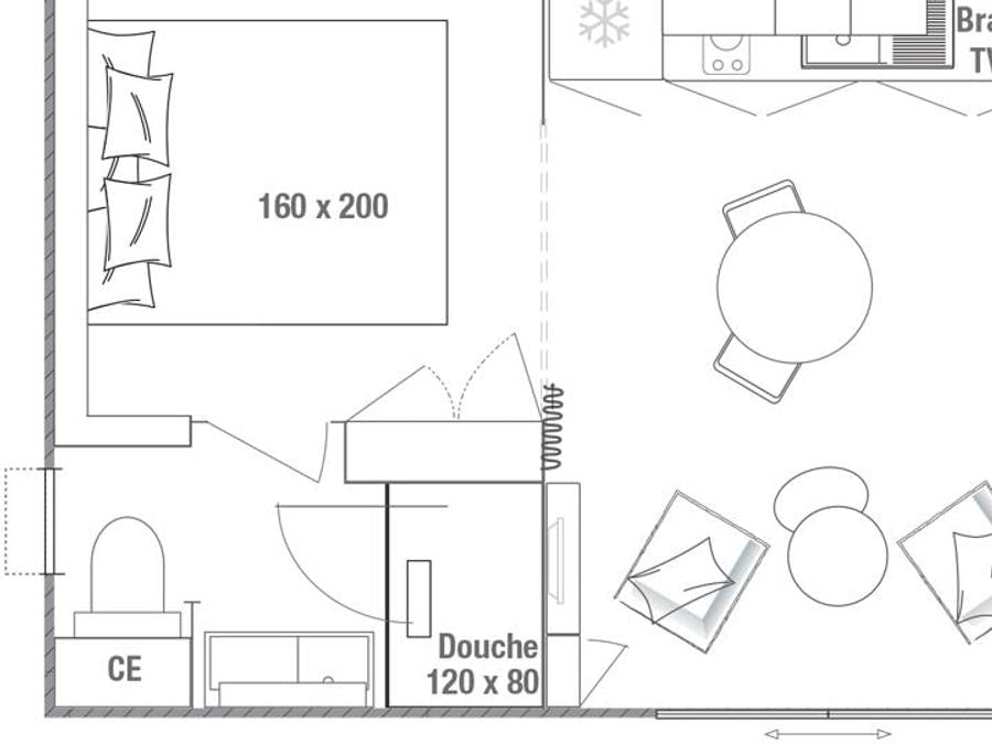 Mobilhome 2 personnes - Cottage JASMIN + jacuzzi 21m² (1 chambre) 10