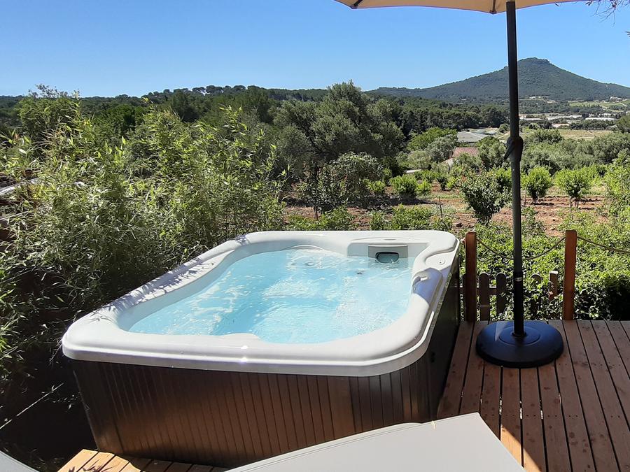 Mobilhome 2 personnes - Cottage JASMIN + jacuzzi 21m² (1 chambre) 0