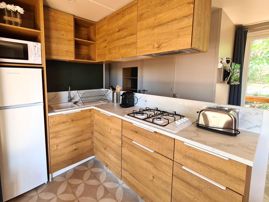 Mobilhome 8 personnes - Cottage COTE JARDIN 40m² (3 chambres) 1