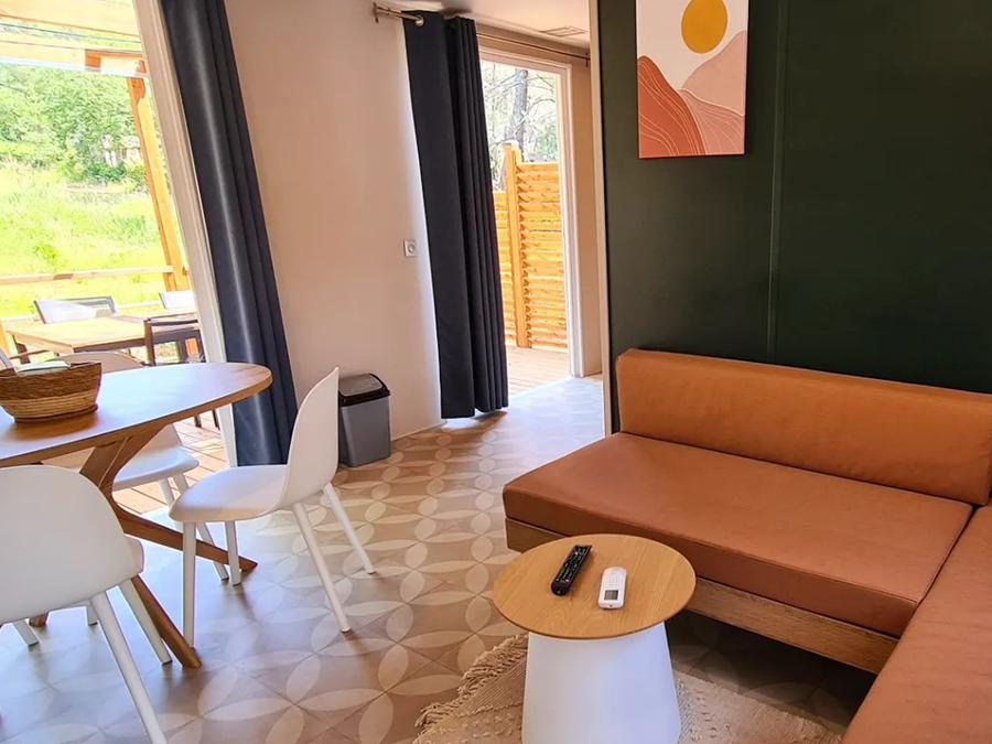 Mobilhome 5 personnes - NEW 2023 ! Cottage MAGNOLIA + jacuzzi 32m² (2 chambres) 3