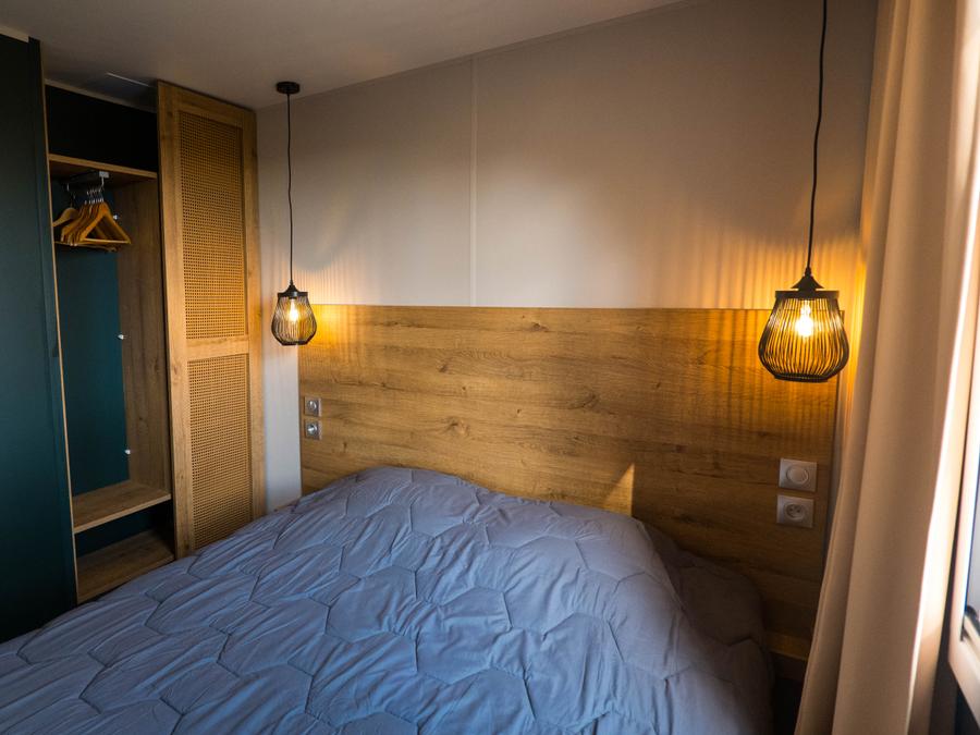 Mobilhome 5 personnes - NEW 2023 ! Cottage MAGNOLIA + jacuzzi 32m² (2 chambres) 23