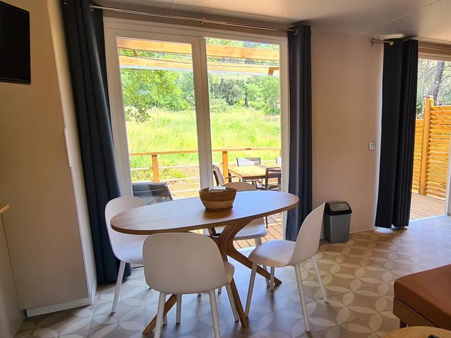 Mobilhome 5 personnes - NEW 2023 ! Cottage MAGNOLIA + jacuzzi 32m² (2 chambres) 15