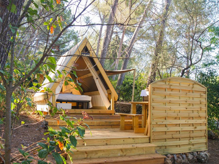 Mobilhome 10 personnes - NEW 2024 Cottage Côté Jardin Jacuzzi (6/8P) PRESTIGE 3CH. 2SDB + TIPI 2 couchages 26
