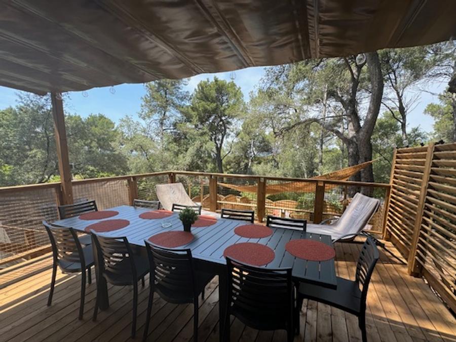 Mobilhome 10 personnes - NEW 2024 Cottage Côté Jardin Jacuzzi (6/8P) PRESTIGE 3CH. 2SDB + TIPI 2 couchages 9