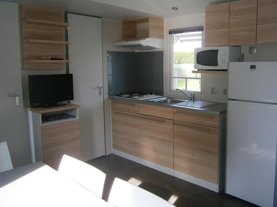 Mobilhome 6 personnes - 3 chambres - terrasse bois - TV - 6 pers 5