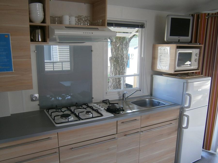 Mobilhome 5 personnes - 2 chambres - terrasse semi-couverte - TV 2