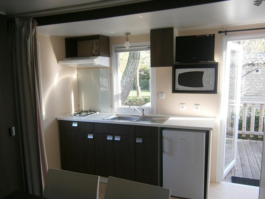 Mobilhome 2 personnes - Mobil-home 20m² - 1 chambre - terrasse - TV 5