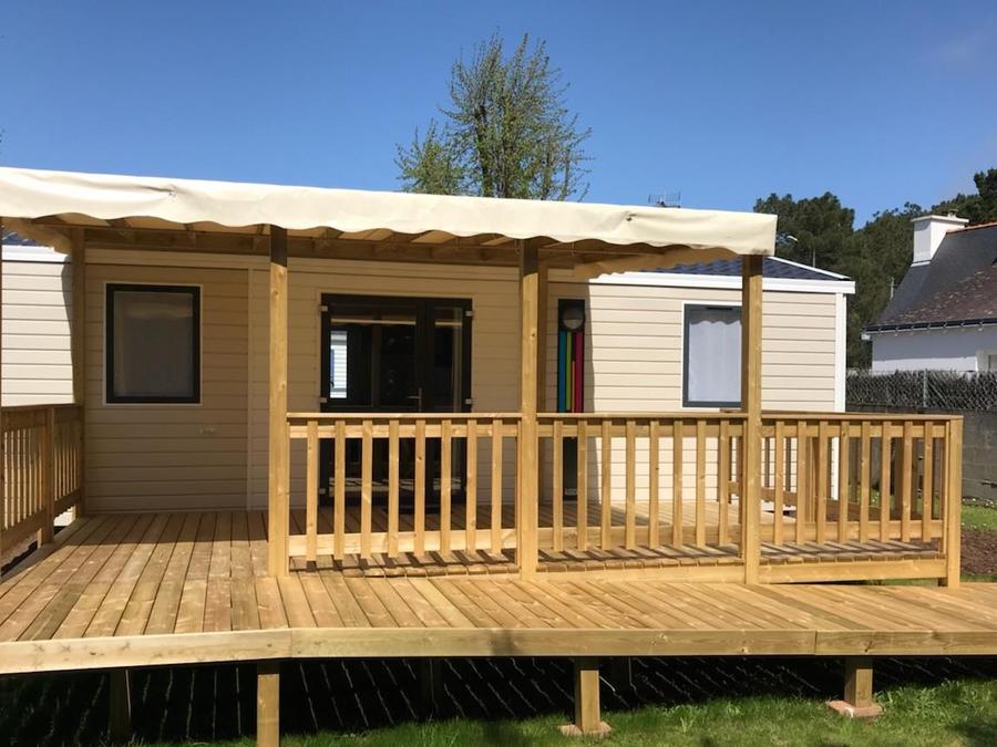 Mobilhome 4 personnes - PMR 31m² - 2 chambres - terrasse couverte (adapté pour personnes à mobilité réduite) - TV 0