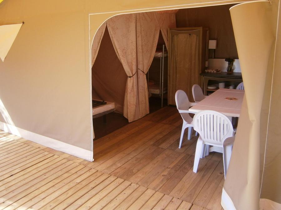 Bungalow toilé 5 personnes - Bungalow toilé Canada / Lodge - terrasse couverte 3