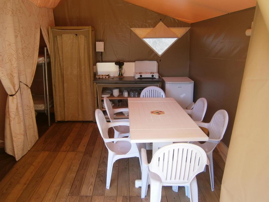 Bungalow toilé 5 personnes - Bungalow toilé Canada / Lodge - terrasse couverte 2