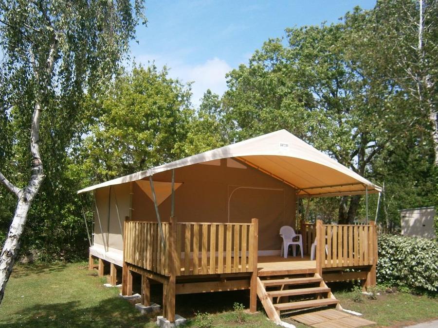 Bungalow toilé 5 personnes - Bungalow toilé Canada / Lodge - terrasse couverte 1