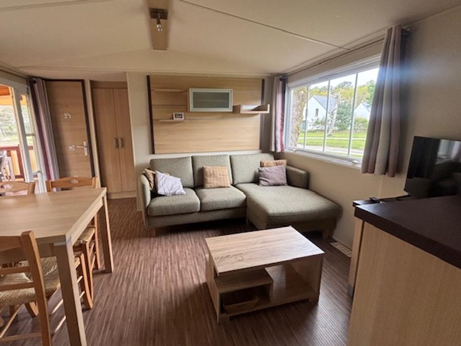 Mobilhome 6 personnes - 3 chambres - terrasse couverte - TV 16