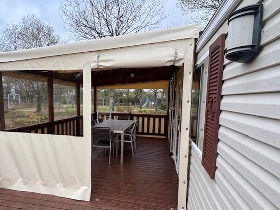 Mobilhome 6 personnes - 3 chambres - terrasse couverte - TV 15