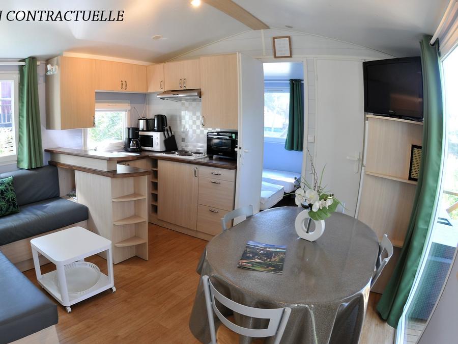 Mobilhome 4 personnes - Florès CONFORT -2 chambres 30m²- *Clim, terrasse, TV* 1