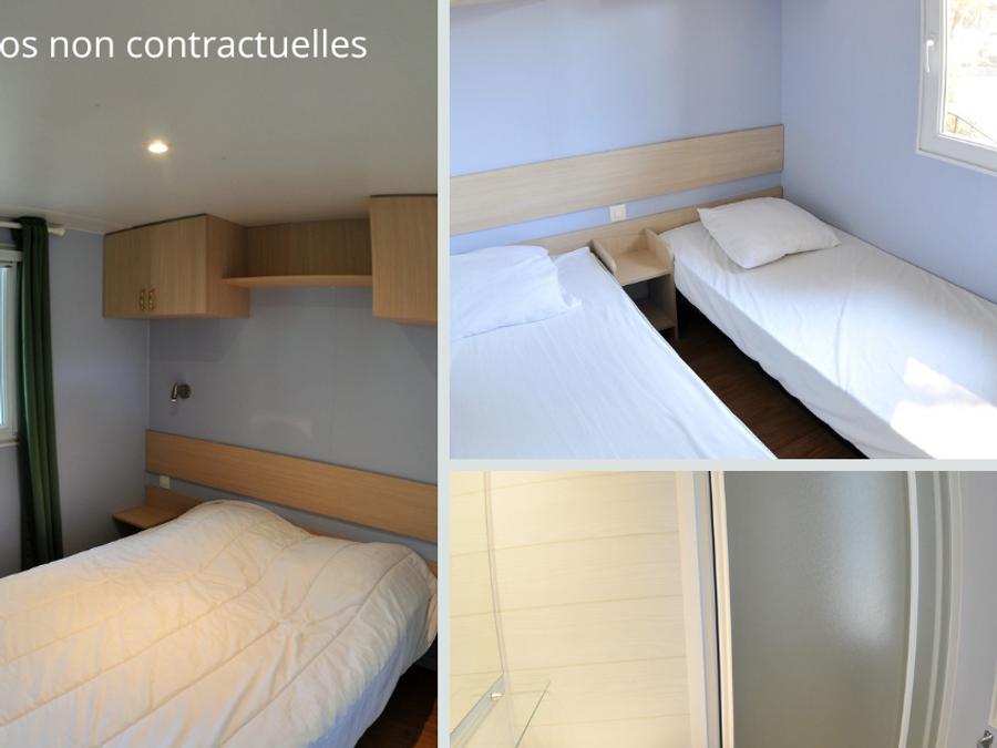 Mobilhome 4 personnes - Florès CONFORT -2 chambres 30m²- *Clim, terrasse, TV* 5
