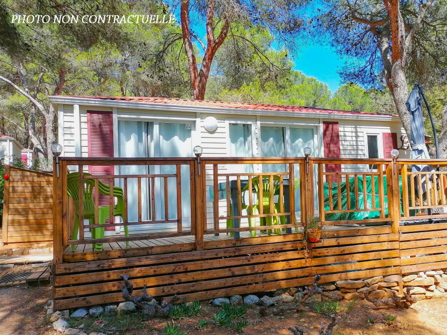 Mobilhome 6 personnes - Grand Large CONFORT -2 chambres 30m²- *Clim, terrasse, TV* 0